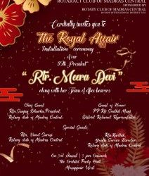 Rotaract Club of Madras Central – Installation