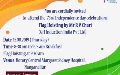 Independence Day Flag Hoisting at RC Margaret Sidney Hospital